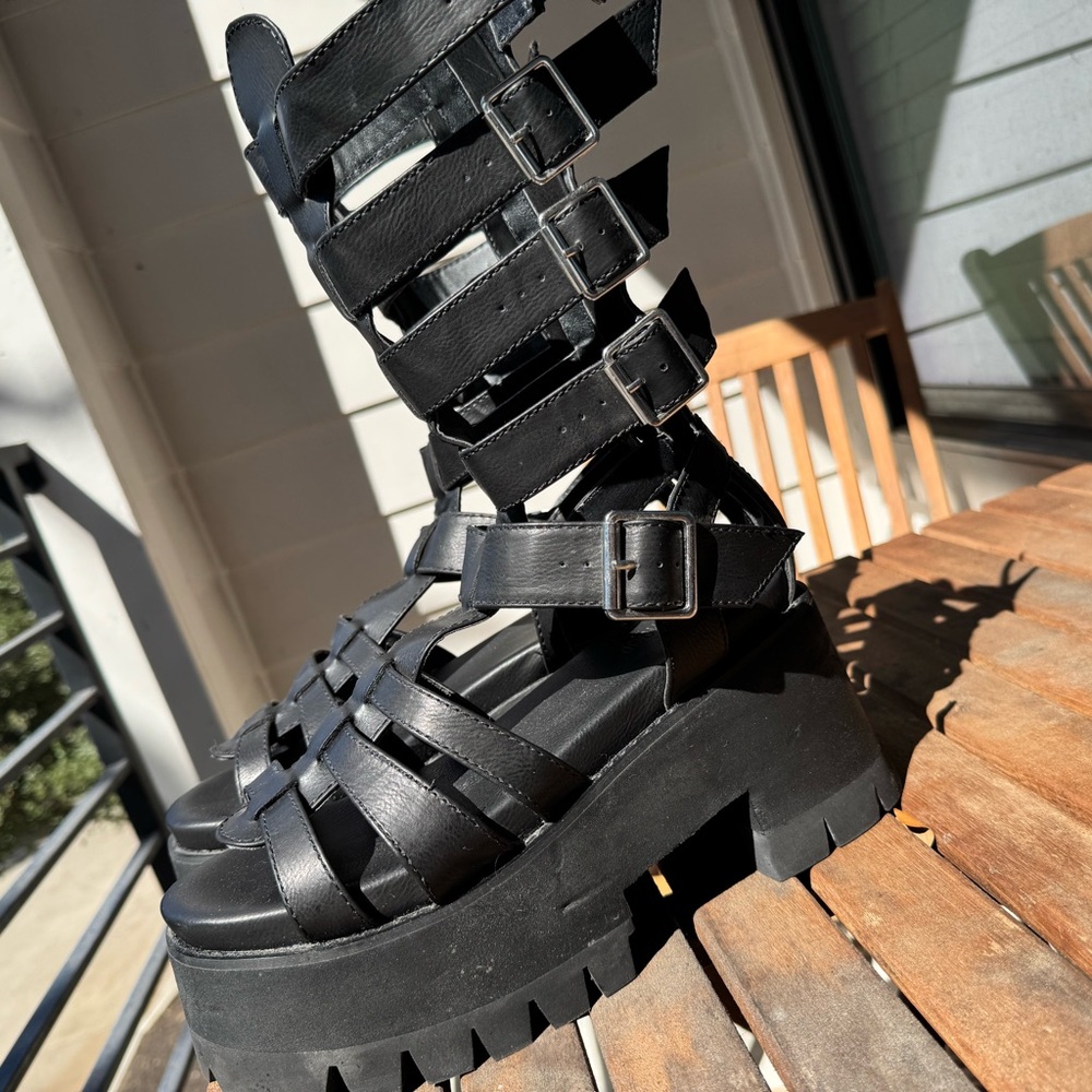 Current Mood Platform Gladiator Sandals. - image 3